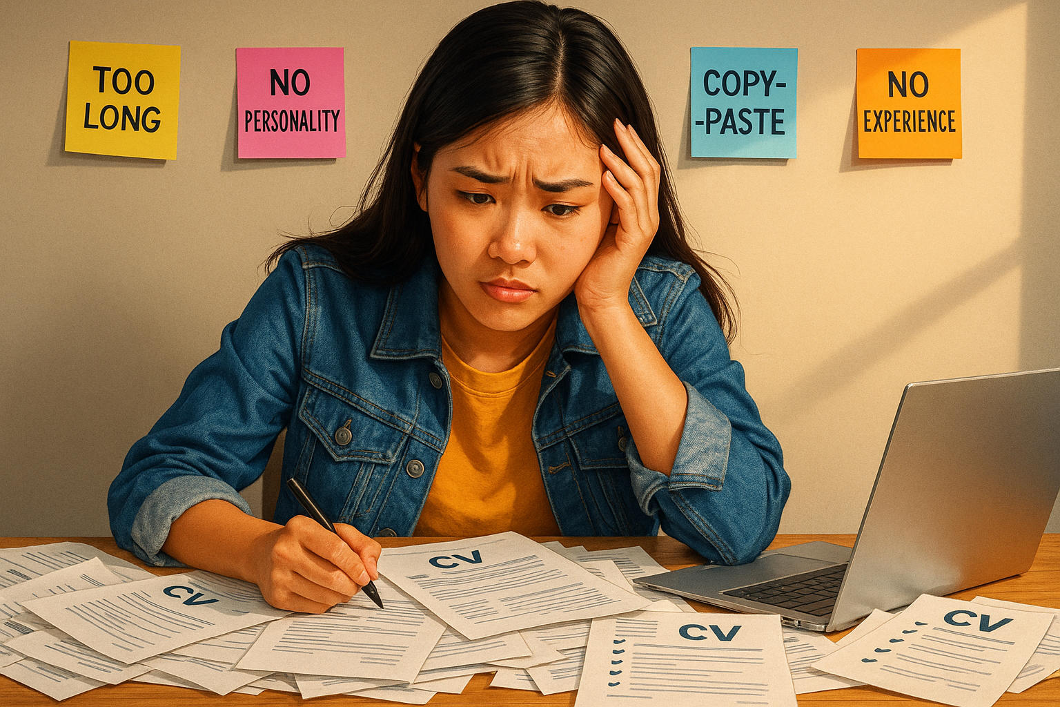 Minh họa về lỗi viết CV