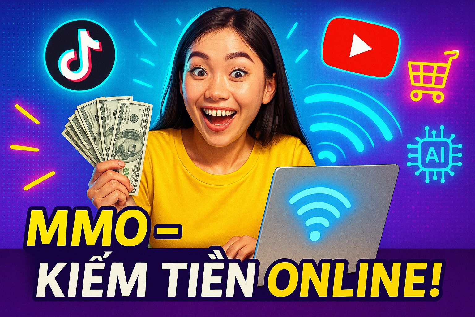 Sinh viên kiếm tiền online: livestream bán hàng, sáng tạo nội dung, thương mại điện tử