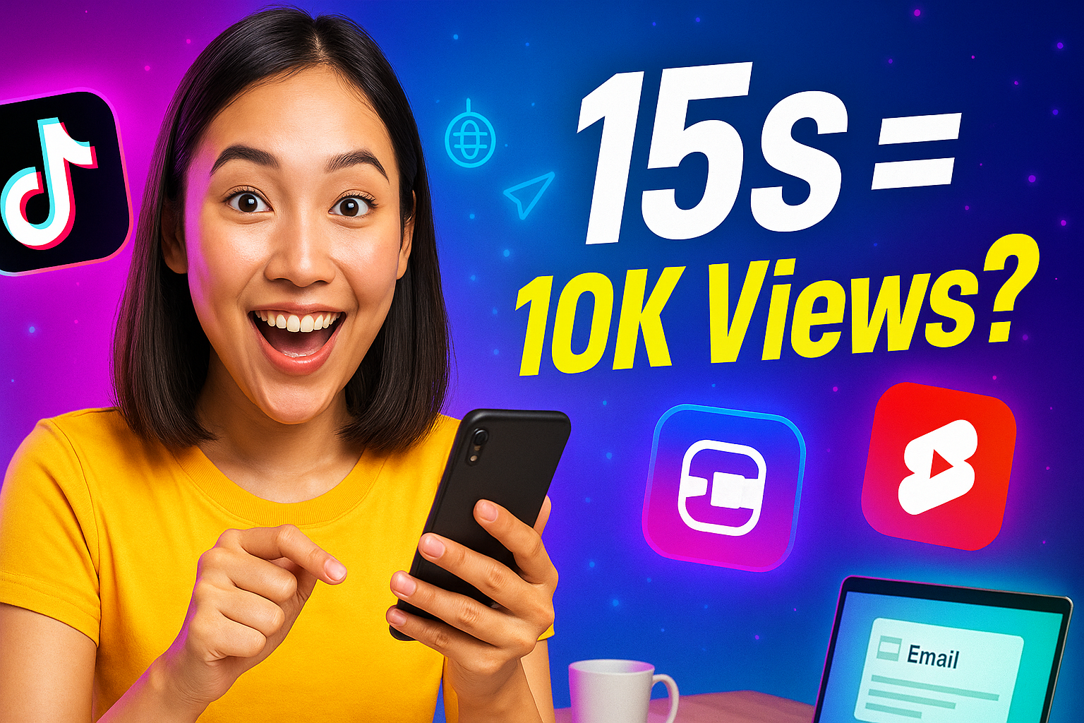 Minh họa sản xuất short video bằng điện thoại